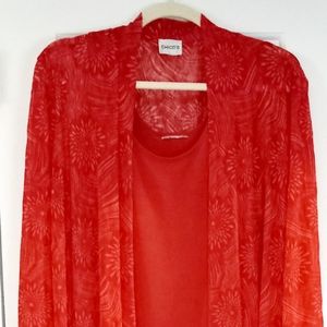 Chico's Cardigan and Tank